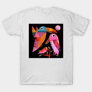 Three Birds at Night T-Shirt